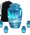 Northern Lights Memorial Urn For Ashes Large Funeral, Ashes Urn