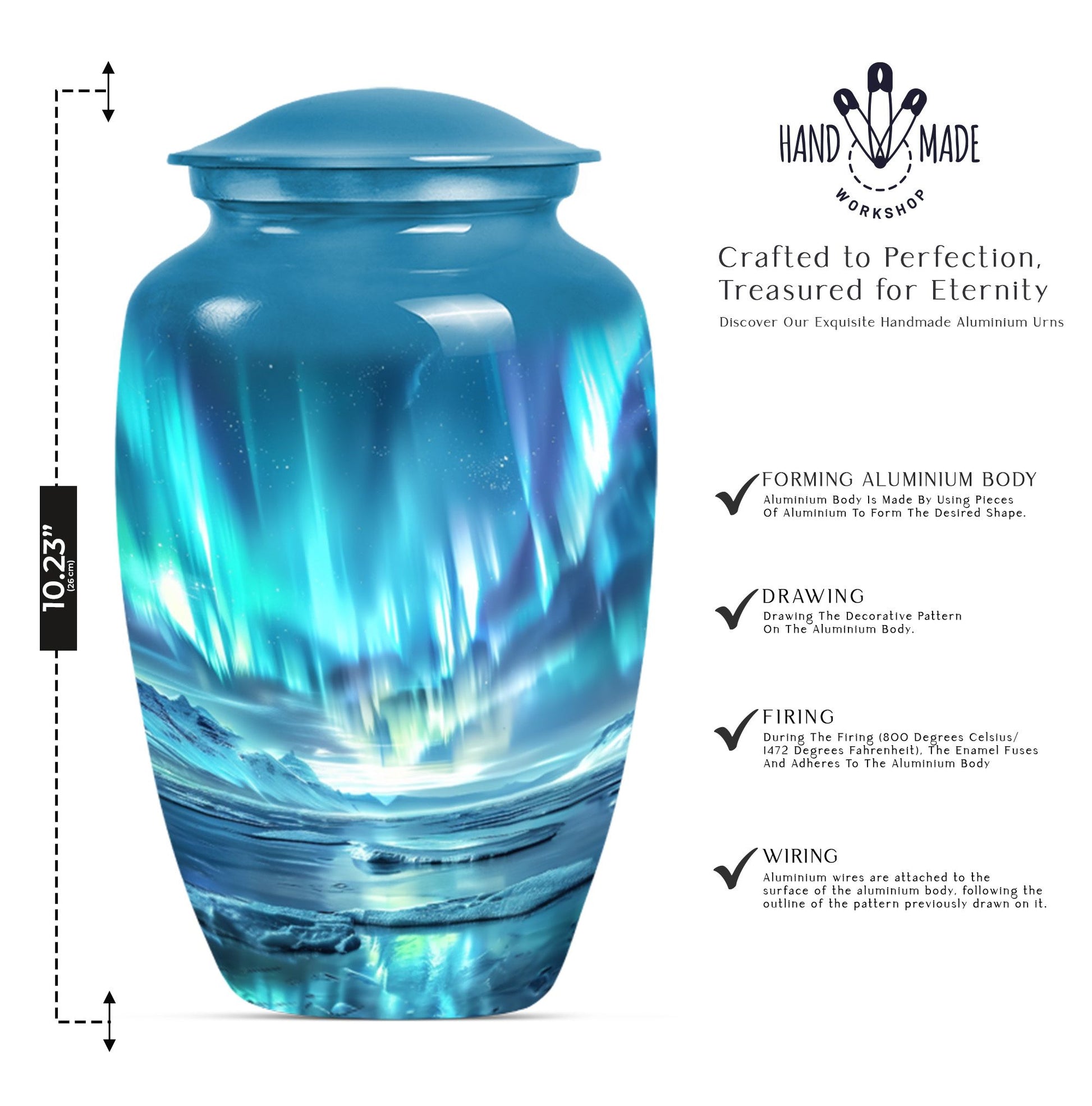 Northern Lights urn 
