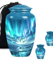 Northern Lights Memorial Urn For Ashes Large Funeral, Ashes Urn