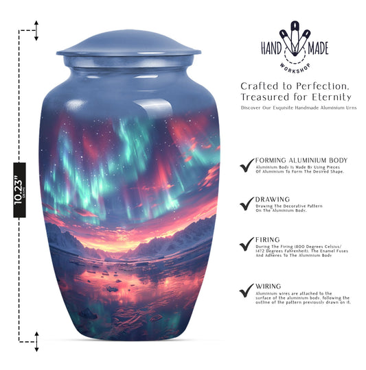 northern lights urn.