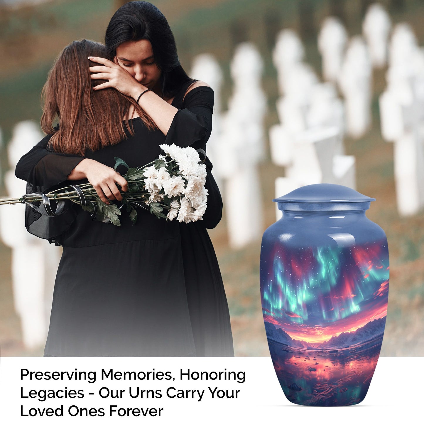northern lights urn.