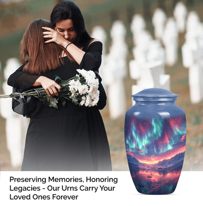 northern lights urn.