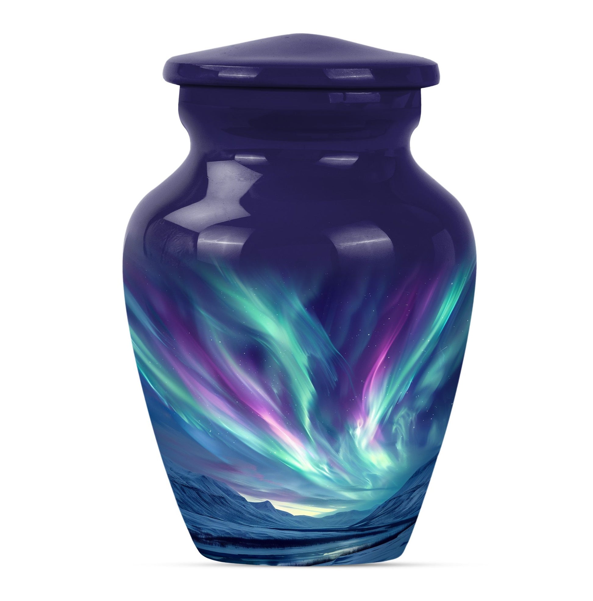 Northern Lights Funeral Urns For Ashes - Cremation Urn For Human