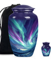 Northern Lights Funeral Urns For Ashes - Cremation Urn For Human
