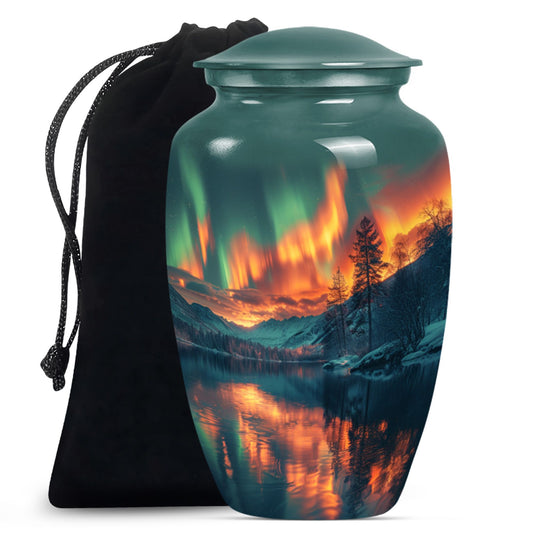 Classic 10 inch northern lights urn.