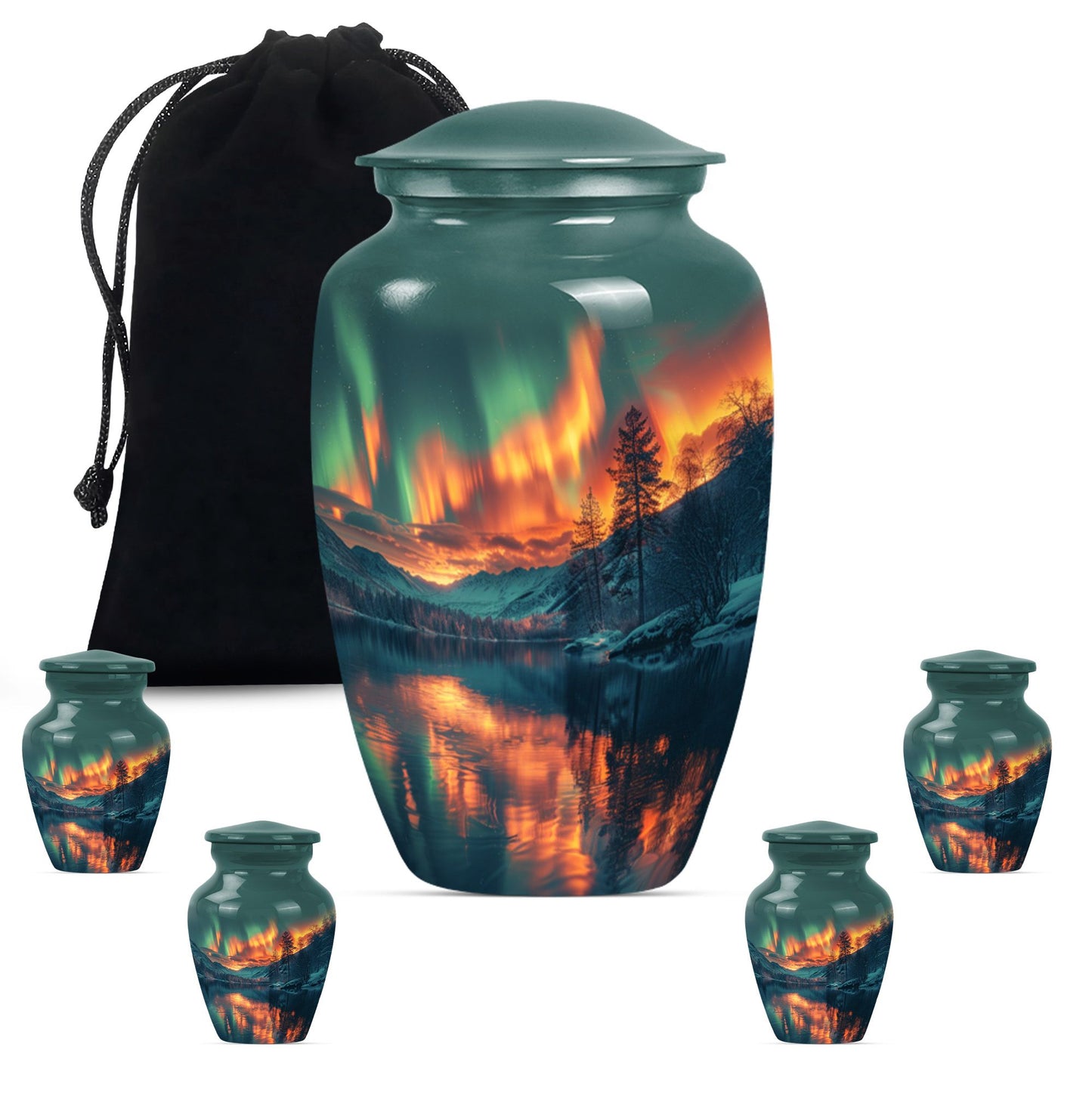 Classic 10 inch northern lights urn.