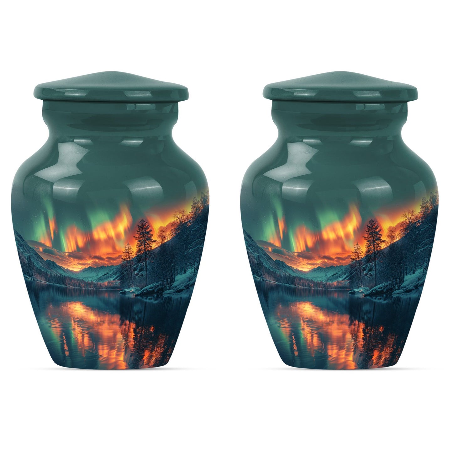 Classic 10 inch northern lights urn.
