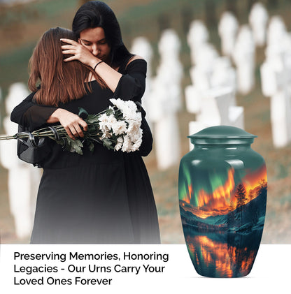 Classic 10 inch northern lights urn.