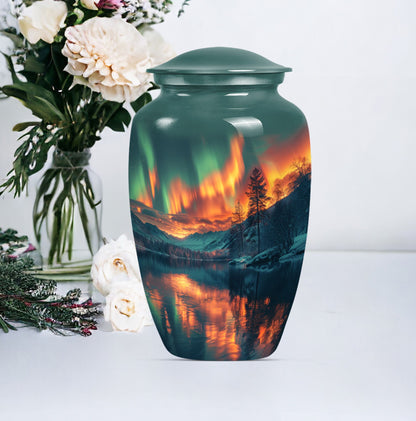Classic 10 inch northern lights urn.