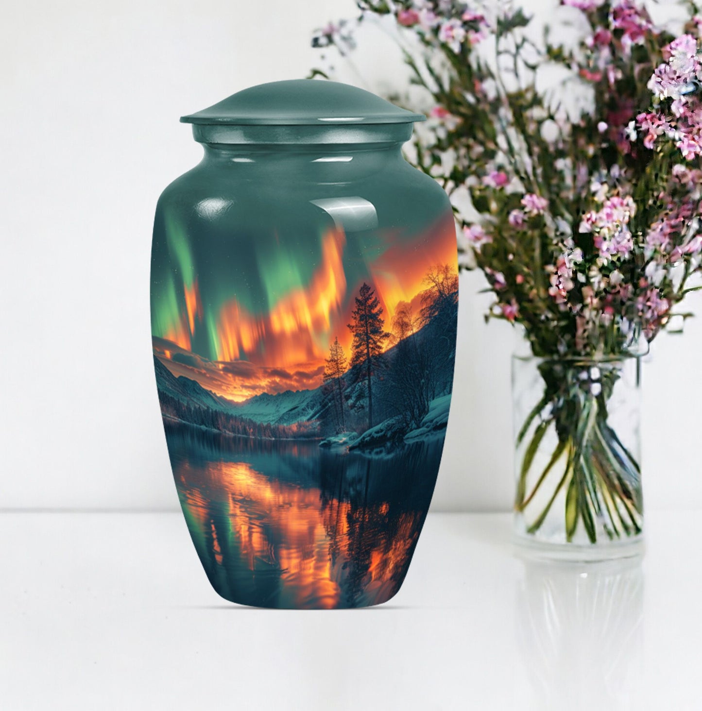 Classic 10 inch northern lights urn.