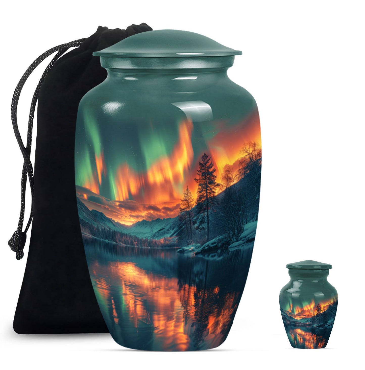 Classic 10 inch northern lights urn.