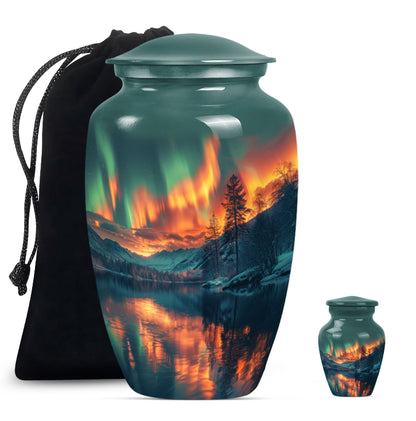 Classic 10 inch northern lights urn.