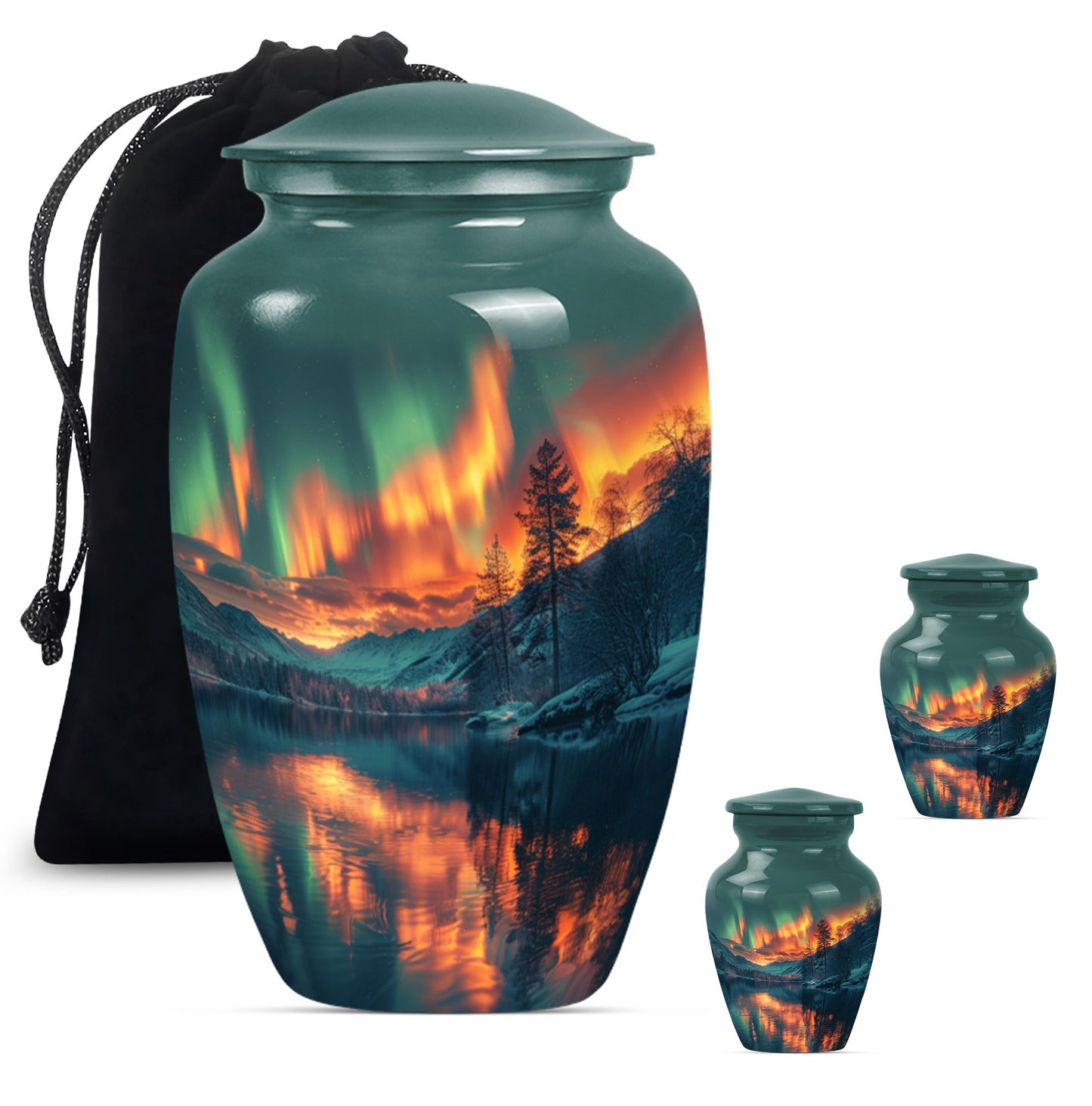 Classic 10 inch northern lights urn.