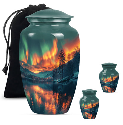 Classic 10 inch northern lights urn.