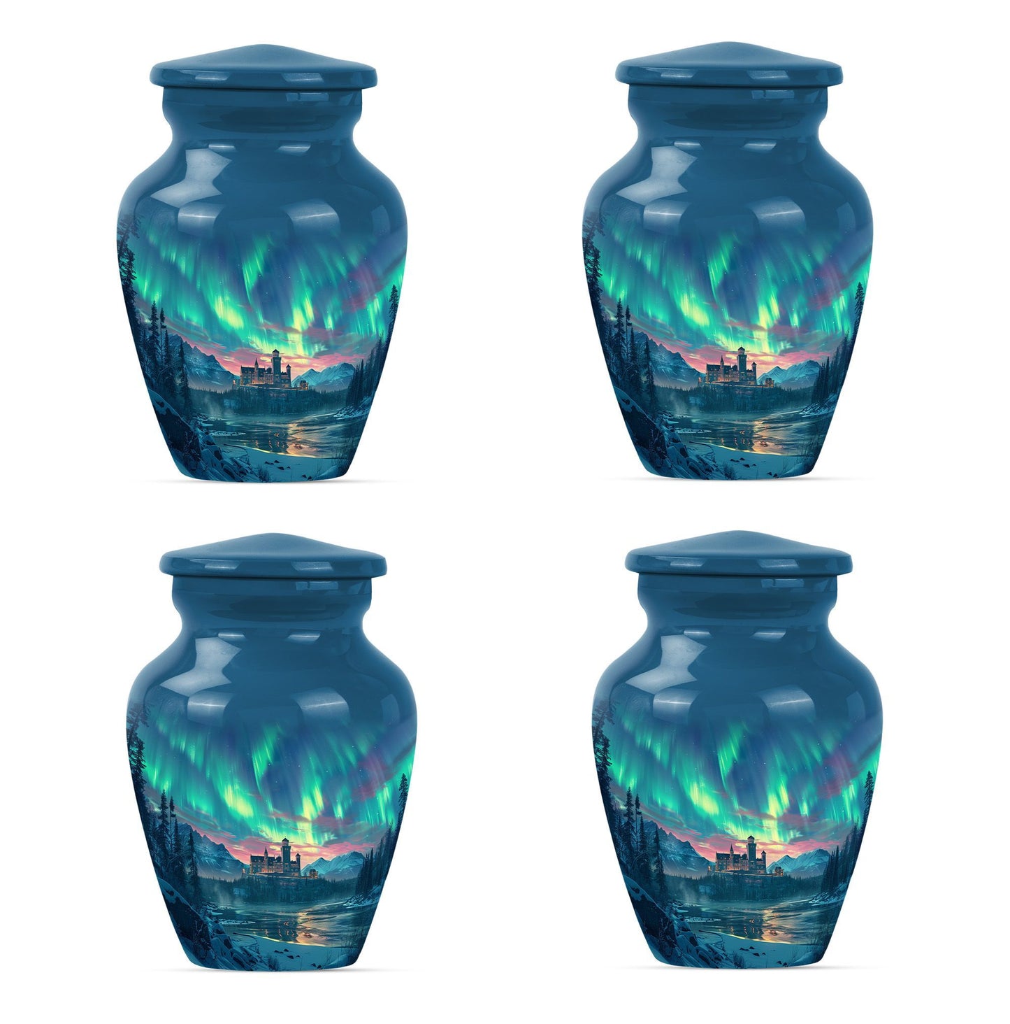 10-inch classic northern lights Urn.