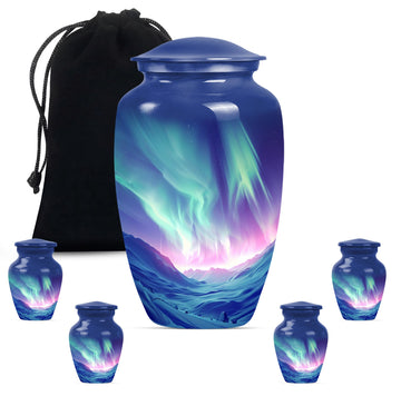 Large Urn with 4 Small Urn