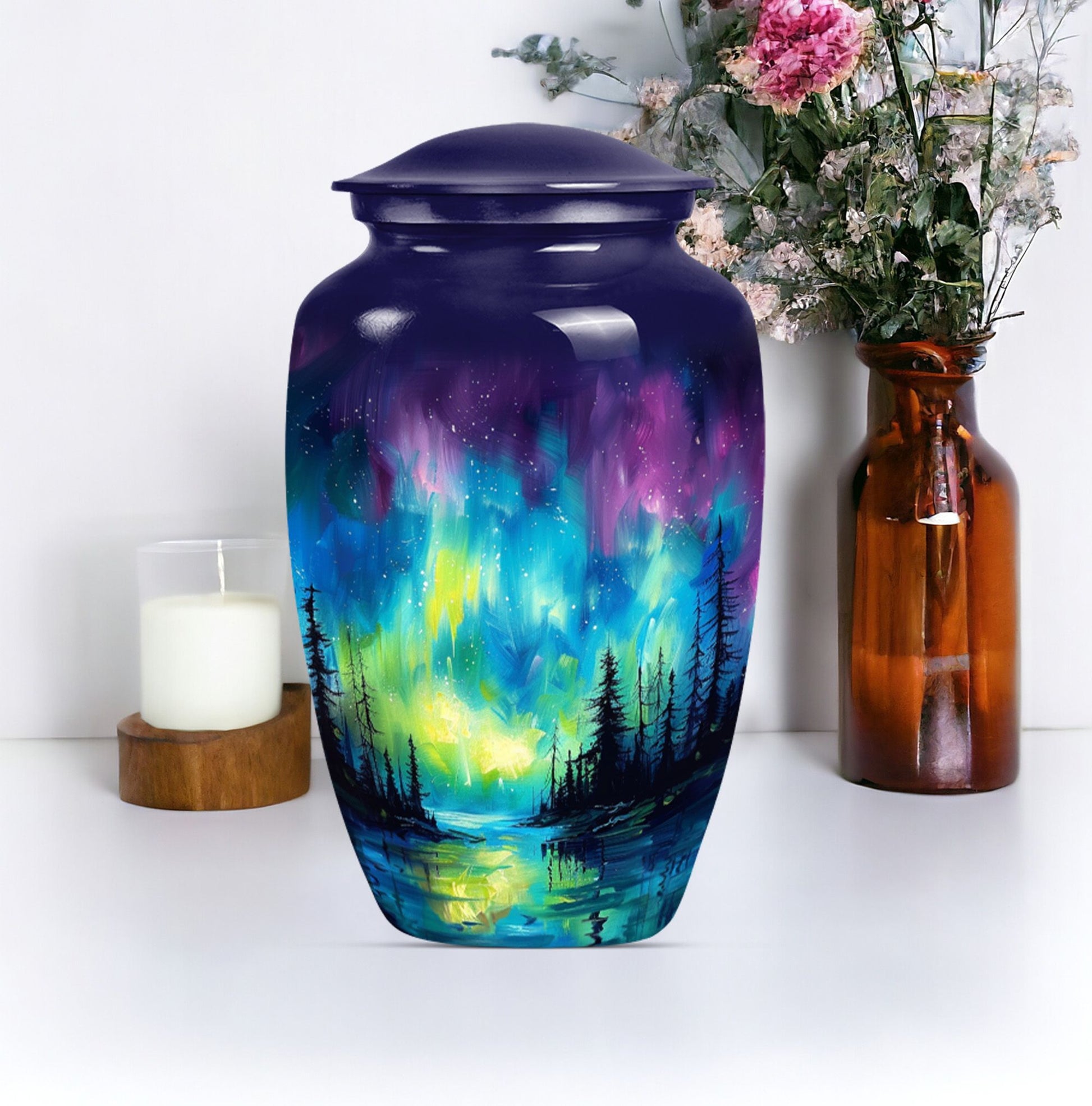 northern lights urn for adult ashes