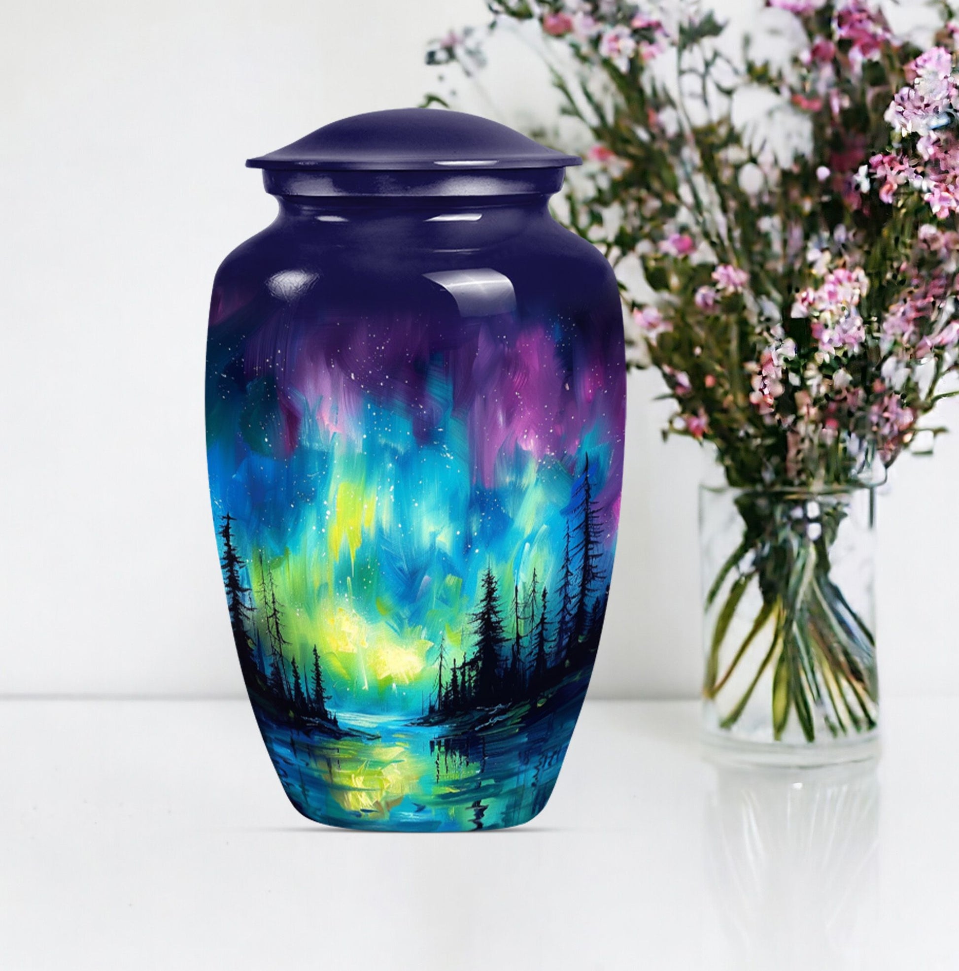 northern lights urn for adult ashes