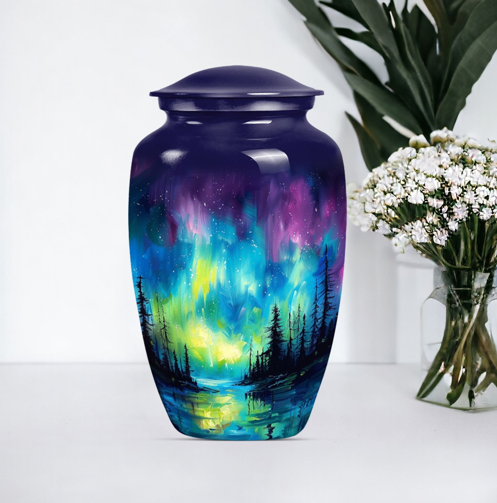northern lights urn for adult ashes