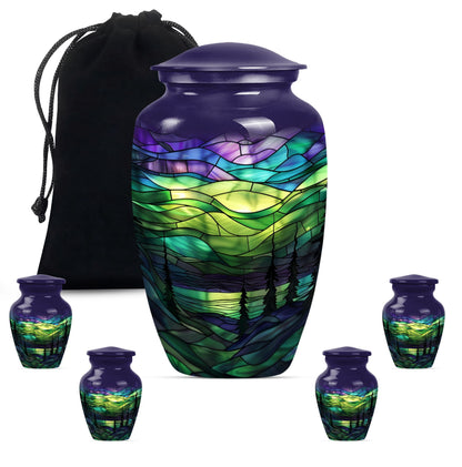 stained glass urn for adult female ashes