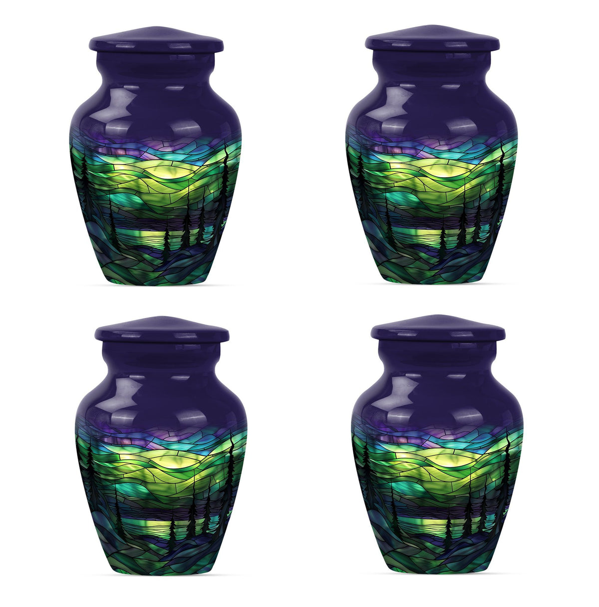 stained glass urn for adult female ashes