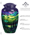stained glass urn for adult female ashes