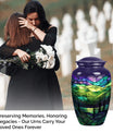 stained glass urn for adult female ashes