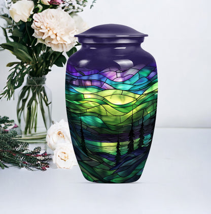 stained glass urn for adult female ashes