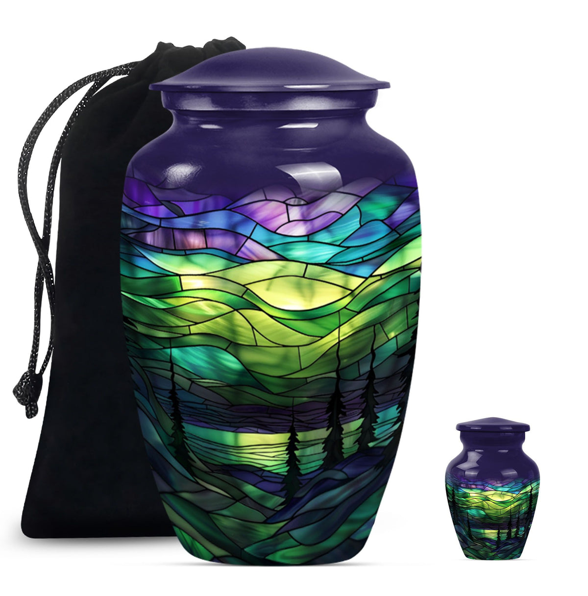 stained glass urn for adult female ashes