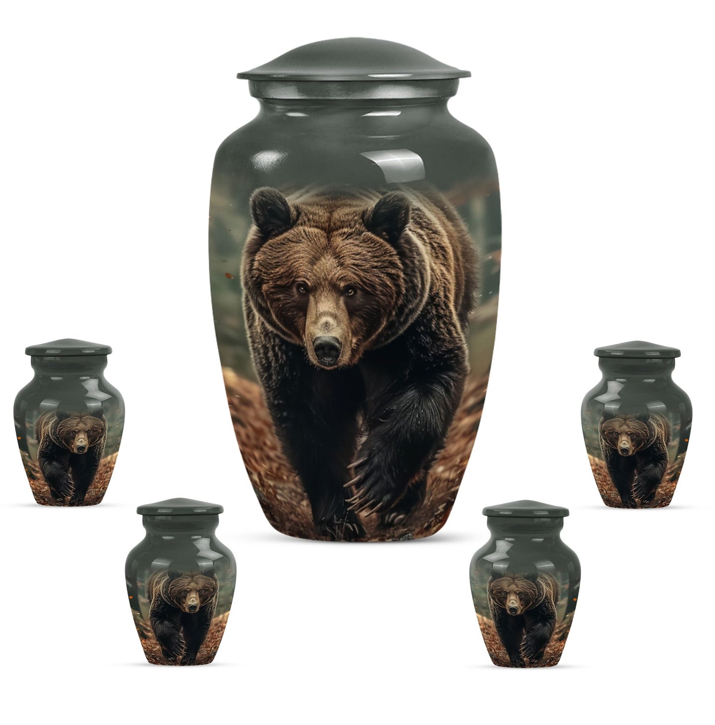  Bear Urn in Purple Meadow 