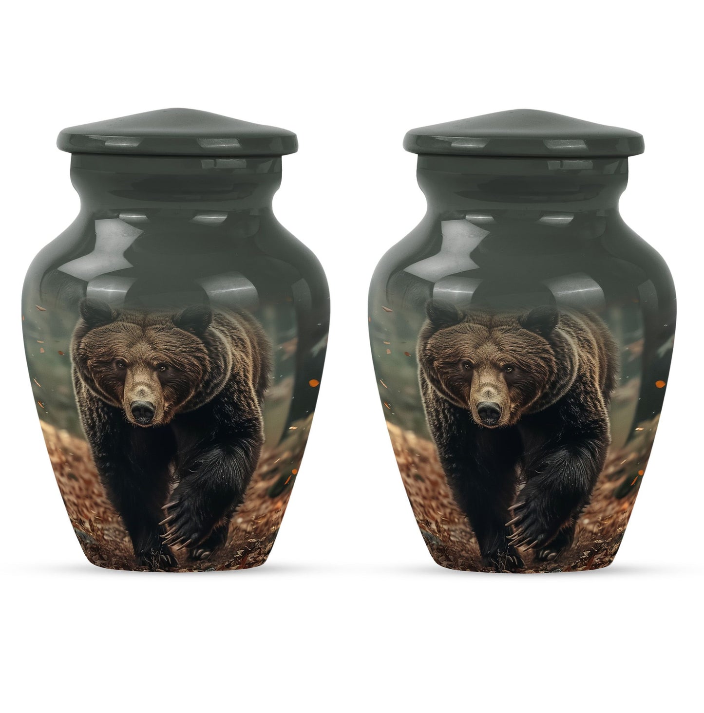  Bear Urn in Purple Meadow 