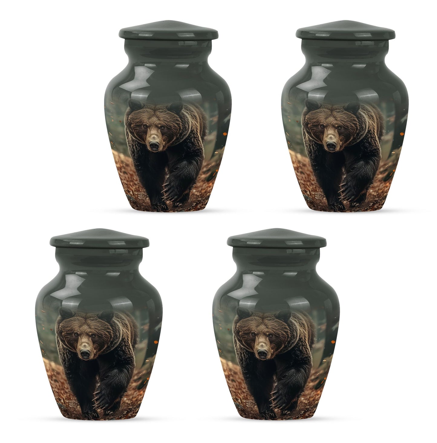  Bear Urn in Purple Meadow 