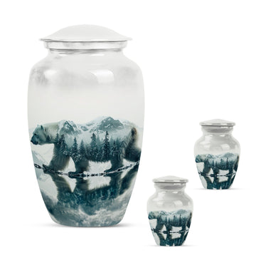 Large Urn with 2 Mini Urn