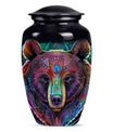 Purple Meadow Bear Urn, 