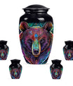 Purple Meadow Bear Urn, 