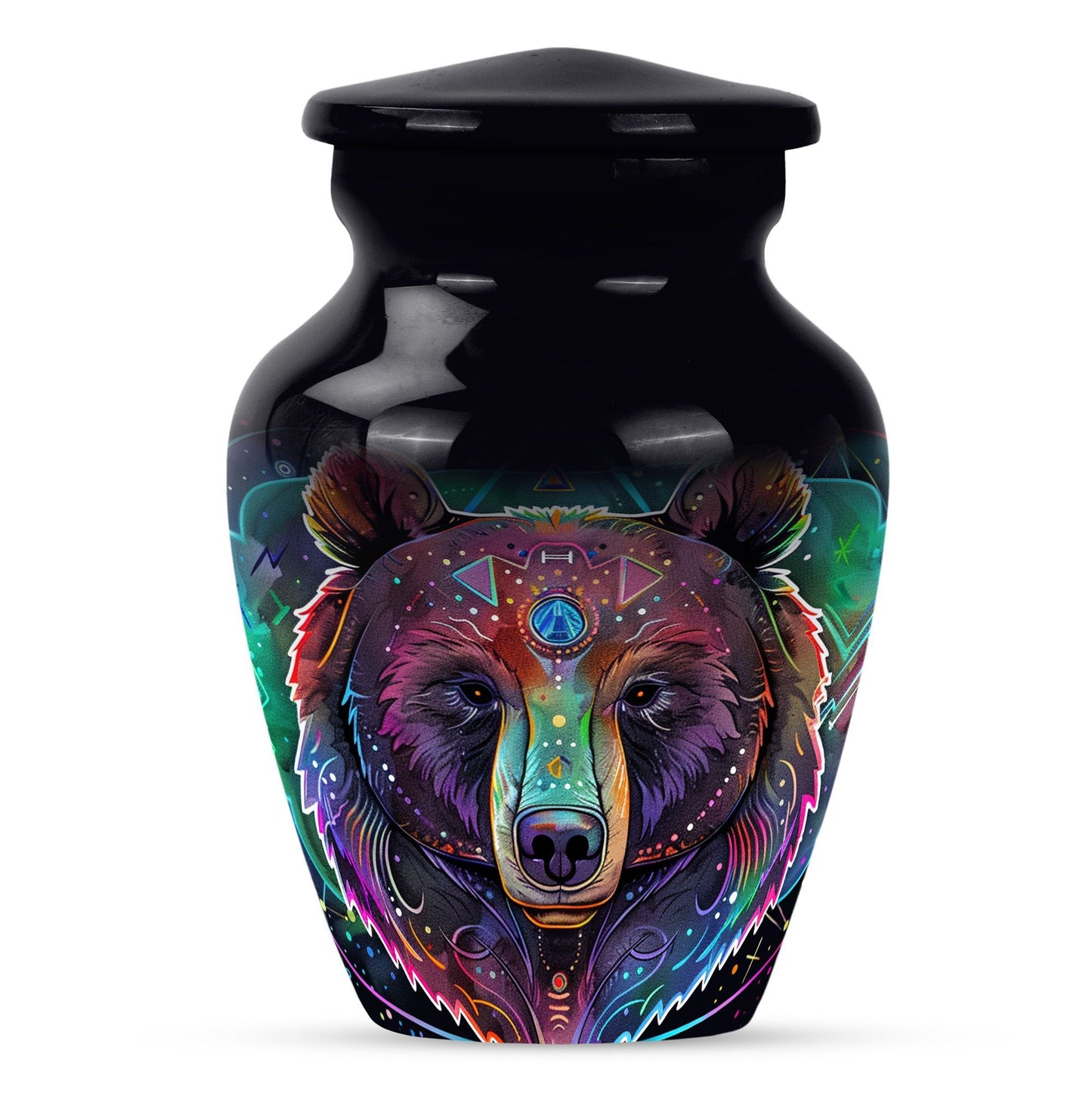 Purple Meadow Bear Urn, 