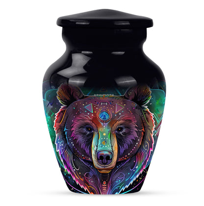 Purple Meadow Bear Urn, 