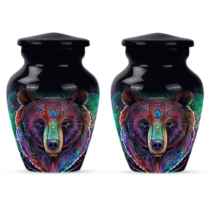 Purple Meadow Bear Urn, 