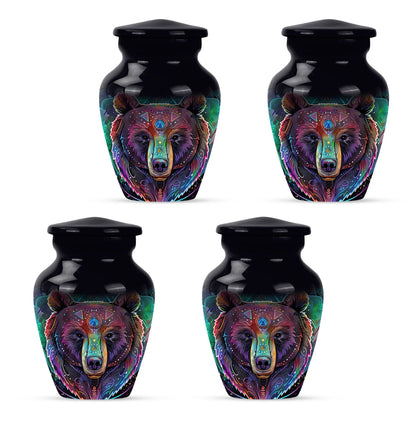 Purple Meadow Bear Urn, 