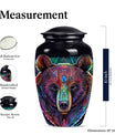 Purple Meadow Bear Urn, 