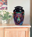 Purple Meadow Bear Urn, 