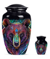 Purple Meadow Bear Urn, 