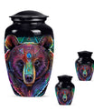 Purple Meadow Bear Urn, 