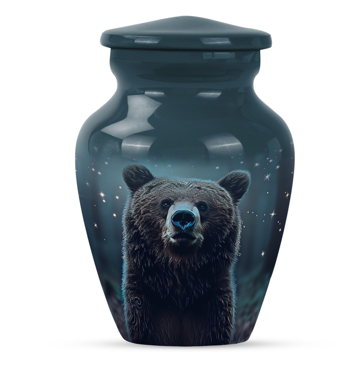 Personalized Bear Keepsake Urn for Human Ashes - 10-inch, 200 cu in - Yatskia