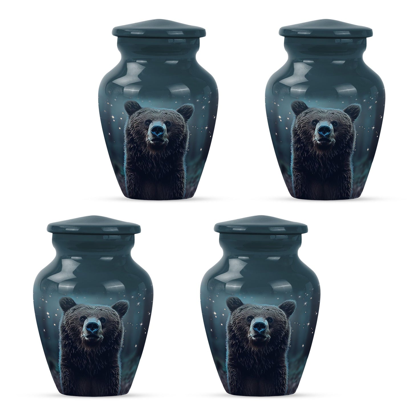 Personalized Bear Keepsake Urn for Human Ashes - 10-inch, 200 cu in - Yatskia