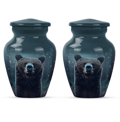 Personalized Bear Keepsake Urn for Human Ashes - 10-inch, 200 cu in - Yatskia