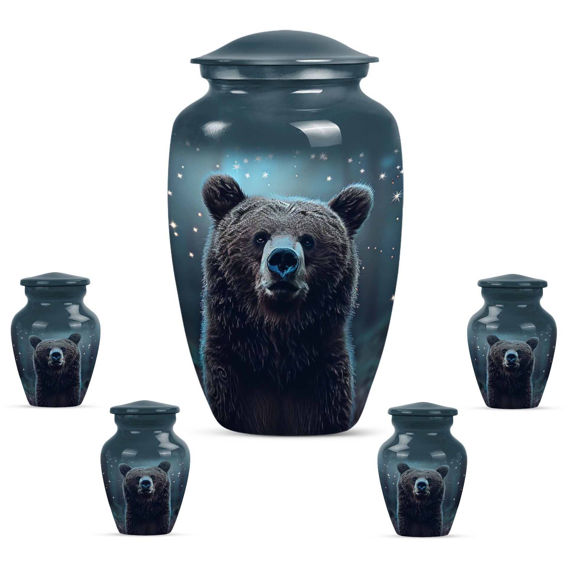 Bear Mini Urn For Ashes Adult Male Funeral, Ashes Cremation Urn