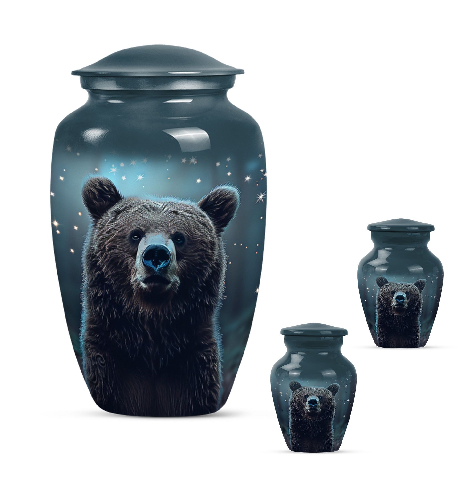 Bear Mini Urn For Ashes Adult Male Funeral, Ashes Cremation Urn