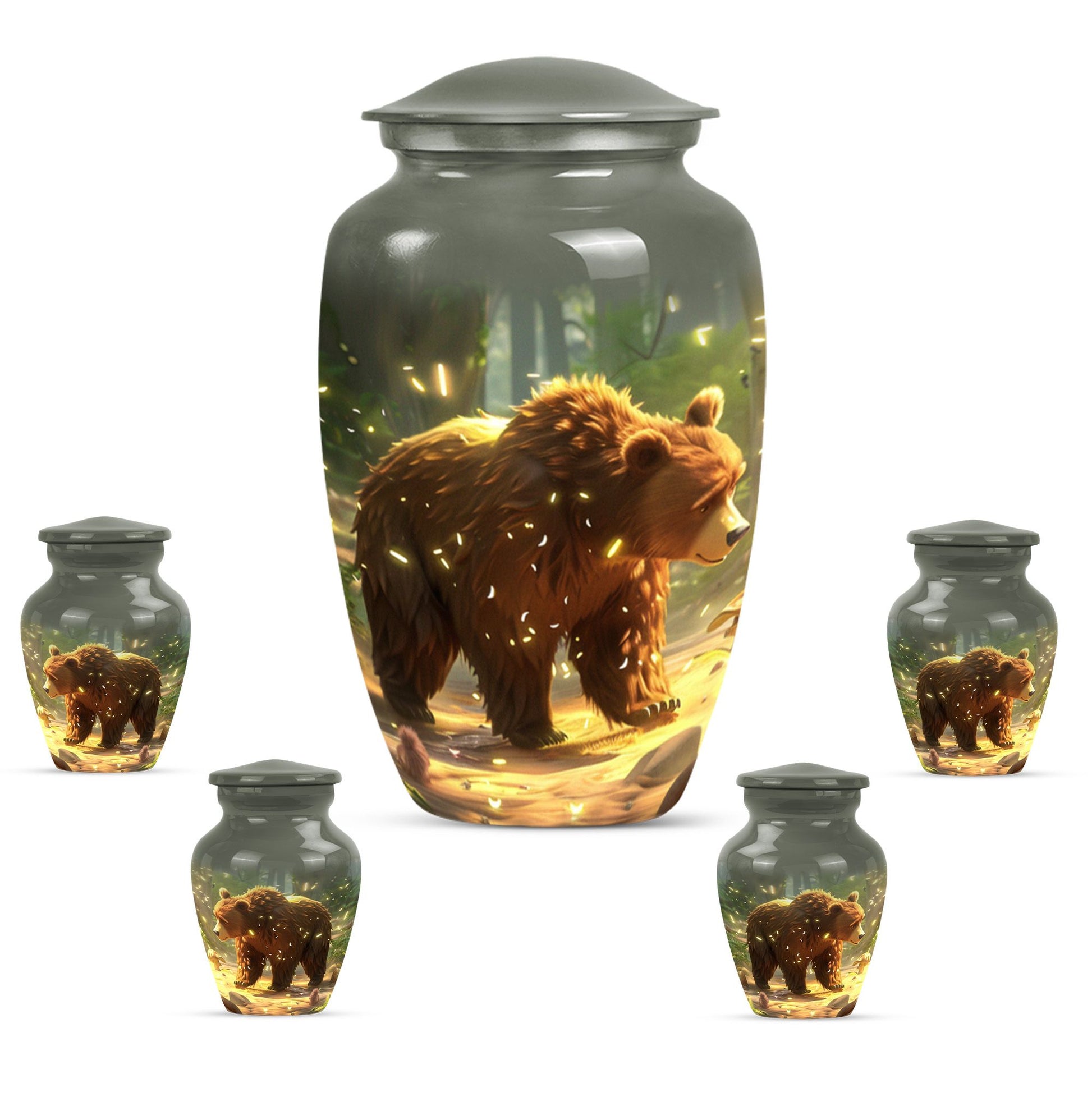 Bear Urn for ashes remains.