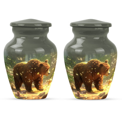 Bear Urn for ashes remains.